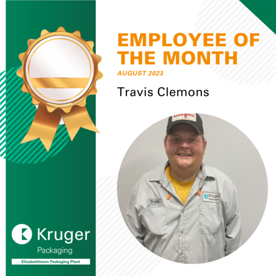 Employee of the Month – August 2023 – Kruger Packaging – Elizabethtown ...