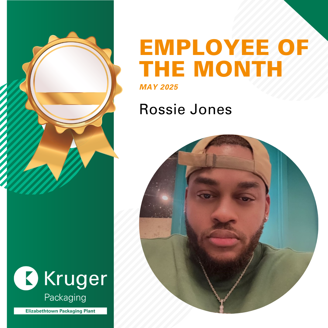 Employee of the Month – May 2025 – Kruger Packaging – Elizabethtown Plant